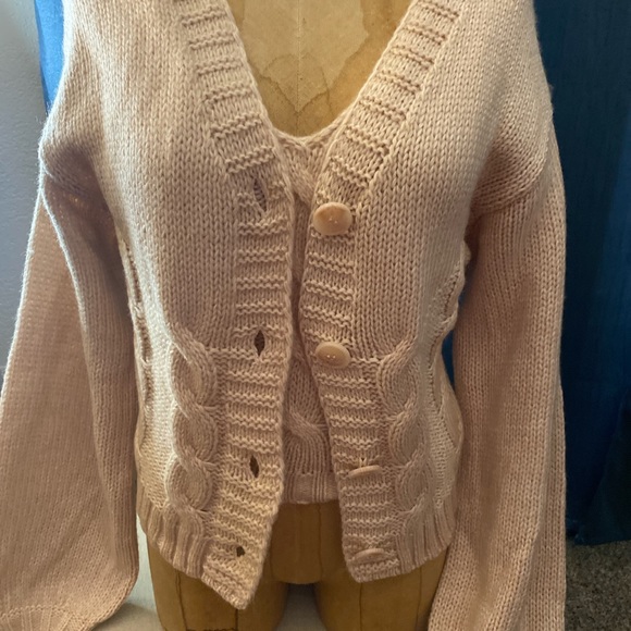 Belle du jour twin set sweater size medium - Picture 7 of 8